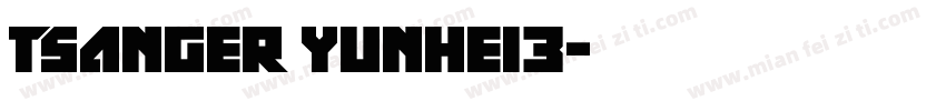 TSanger yunhei3字体转换